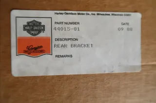 Original Harley Bremssattel Halter hinten Rear Bracket NOS 44015-81 Shovelhead FLH FX R - Bild 4