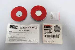 Original Harley Halter Tankemblem Fuel Tank Trim Adapter Kit NOS 61781-91T Panhead Shovel - Bild 2
