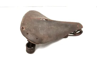 INDIAN Ledersitz Sattel Seat Saddle Motocycles Bicycle BROOKS Vintage Antique OEM Rarität sehr selten - Bild 5