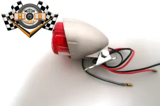 SHIN YO MINI Rücklicht Texas Alu Taillight E 12V Harley Cafe Racer Triumph BSA - Bild 1