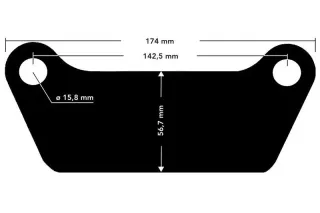Harley CCI Bremsbeläge hinten FLT FL 1340 Touring Glide EVO Shovelhead Evolution - Bild 3