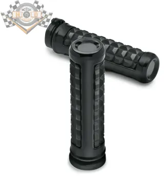 Original Harley Davidson Lenkergriffe Dominion Hand Grips Gloss Black  22 mm 56100233 Buell Street - Bild 1