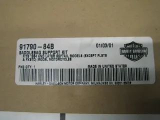 Harley Satteltaschen Träger Saddle Bag Support Kit NOS 91790-84 Evo Softail FL X - Bild 3