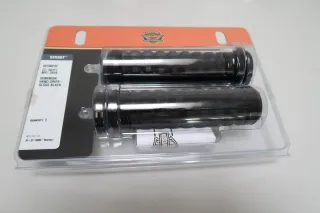 Original Harley Davidson Lenkergriffe Dominion Hand Grips Gloss Black  22 mm 56100233 Buell Street - Bild 2