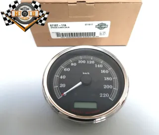 Original Harley-Davidson Tacho NOS km/h 5" Speedometer cal. 67197-11A Twin Cam Dyna Softail Touring - Bild 1