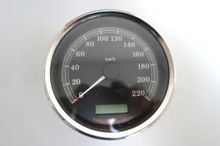 Original Harley-Davidson Tacho NOS km/h 5" Speedometer cal. 67197-11A Twin Cam Dyna Softail Touring - Bild 2