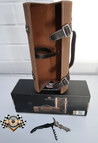 Original Harley Davidson Rolle Weintasche mit Korkenzieher Wine Case 96800-17V Geschenkebox - Bild 1